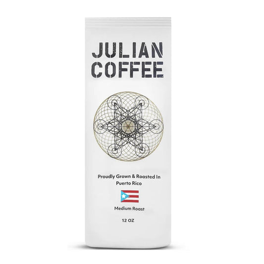 Julian Coffee - Whole Bean, Specialty Grade Single Origin Arabica Coffee From Puerto Rico. Low Acid. 12oz.