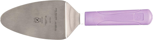 Mercer Culinary Millennia Pie Server/Spatula, 5 Inch x 3 Inch Blade, Purple Handle