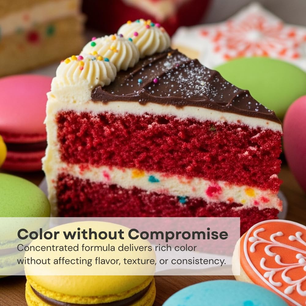 Chefmaster Leaf Green Liqua-Gel® Food Coloring | Vibrant Color | Professional-Grade Dye for Icing, Frosting, Fondant | Baking & Decorating | Fade-Resistant | Easy-to-Use | Made in USA | 2.3 oz