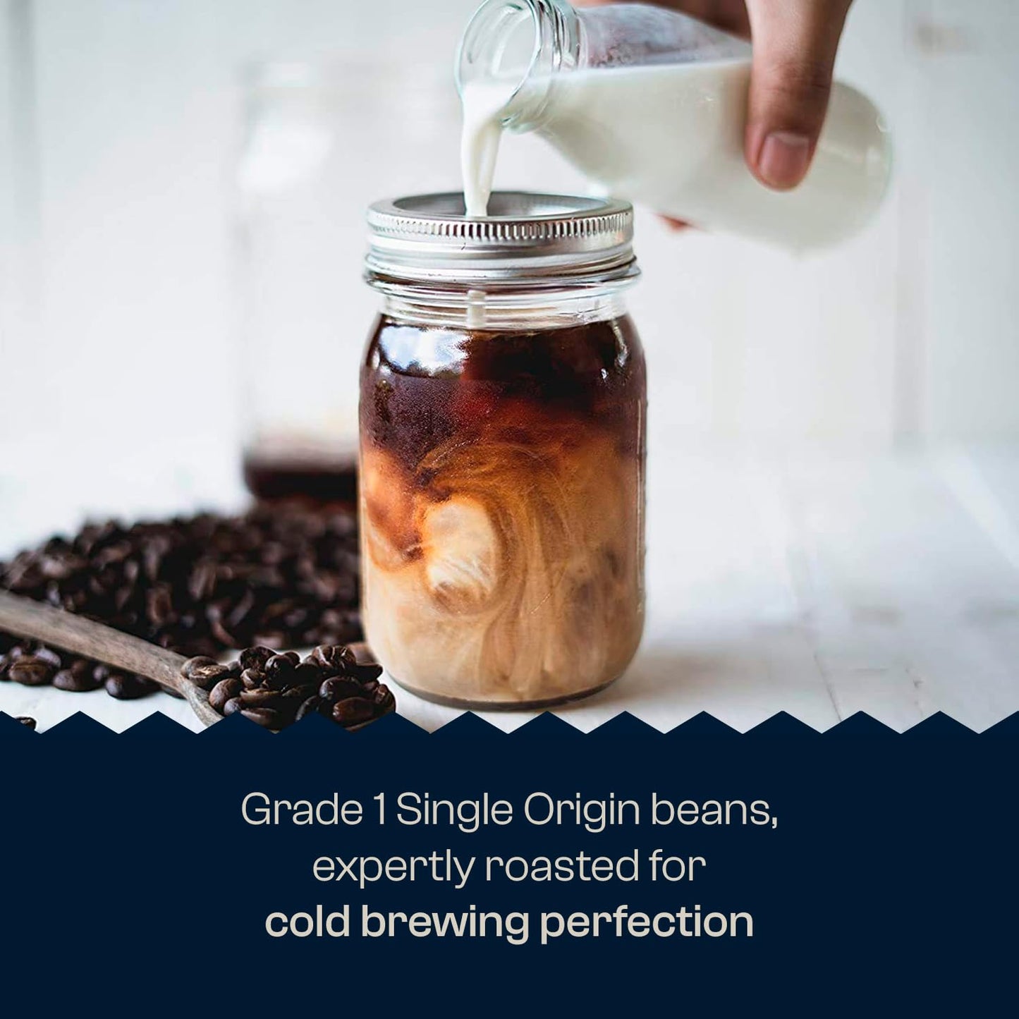 Organic Cold Brew Coffee - Guatemalan Coffee Beans Crafted For Cold Brewing - Ground, Medium Roast, 2 lb