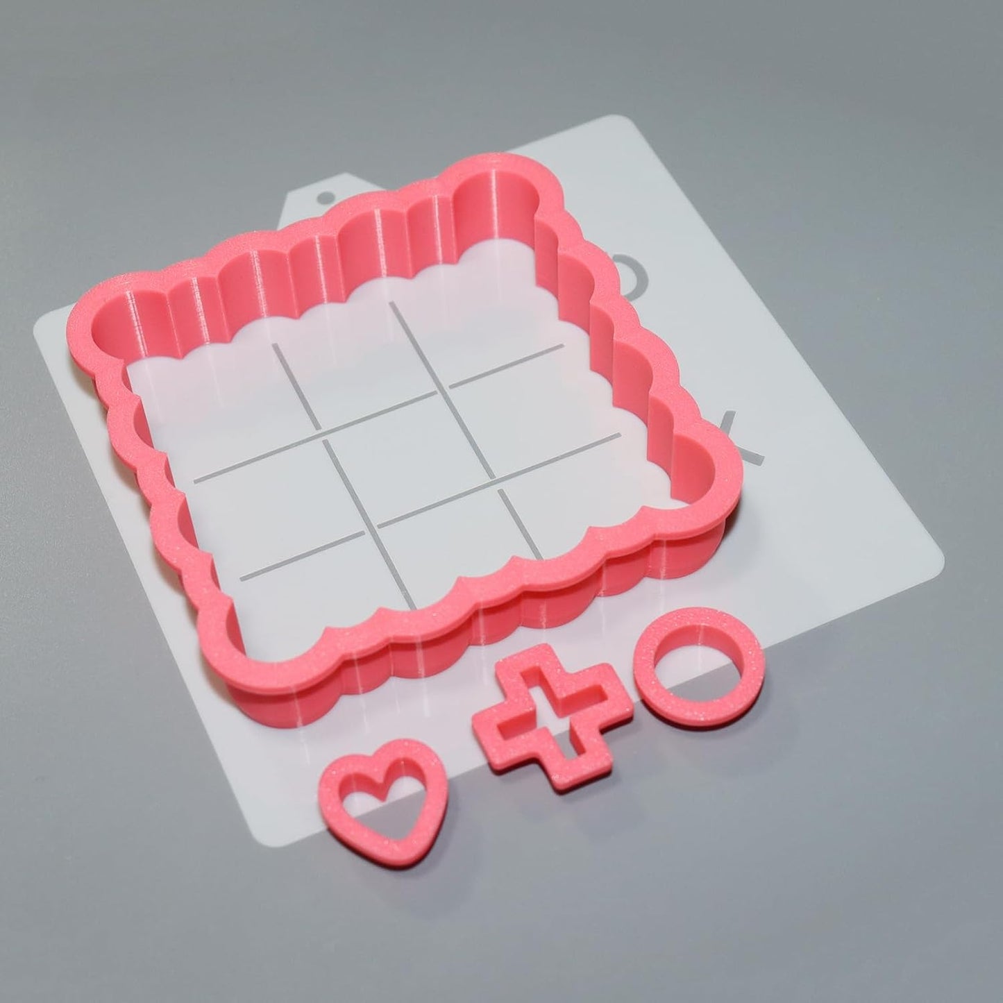 Cookie cutter and stencil set Baking stencils and cutters bundle DIY bakery decorating kit Cookie cutter with stencils Icing stencil and cookie cutter combo (Tic-tac-toe)