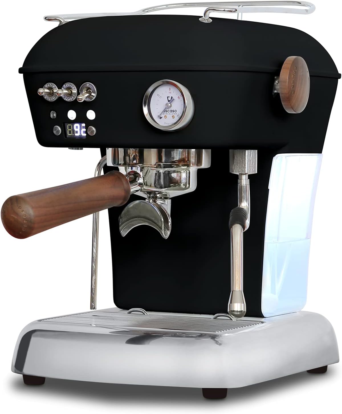 Ascaso Dream PID, Programmable Home Espresso Machine w/Volumetric Controls, 120V (Black)