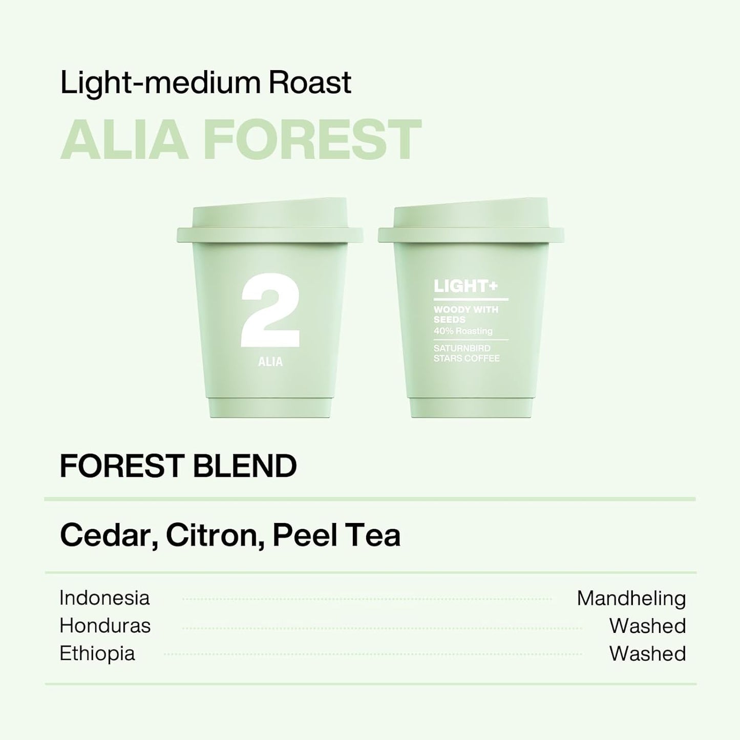 SATURNBIRD Coffee Instant Cold Brew, Light-Medium Roast, Woody & Smooth Blend of 100% Specialty Arabica, Enjoy Hot or Cold, Freeze Dried Iced Coffee, 24 Single Servings for Home, Travel, Office (NO.2)