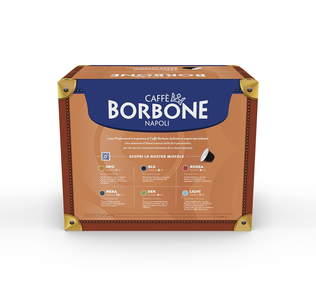 Caffe Borbone Nespresso Compatible Coffee Pods, Red Blend, Medium Roast, Premium Robusta Blend, Strong and Creamy - NOT compatible with Vertuo - 100 Count