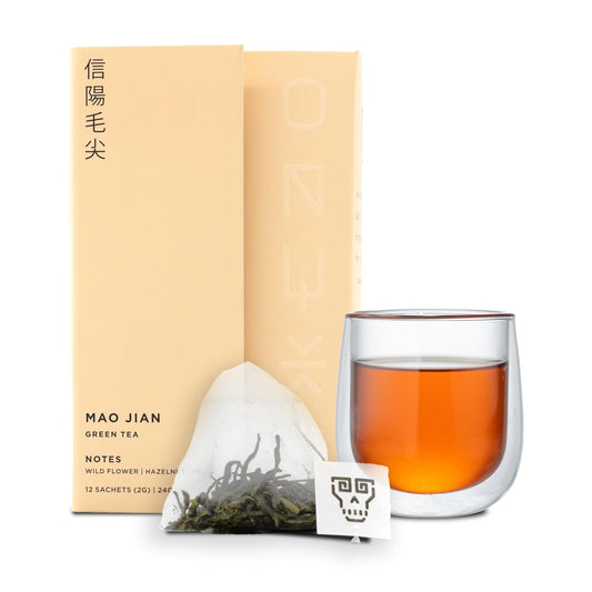 Onyx Coffee Lab Mao Jian Tea Bags (12 Count) – Chinese Green Tea Blend w/Floral & Umami Notes – Relaxing Specialty Tea