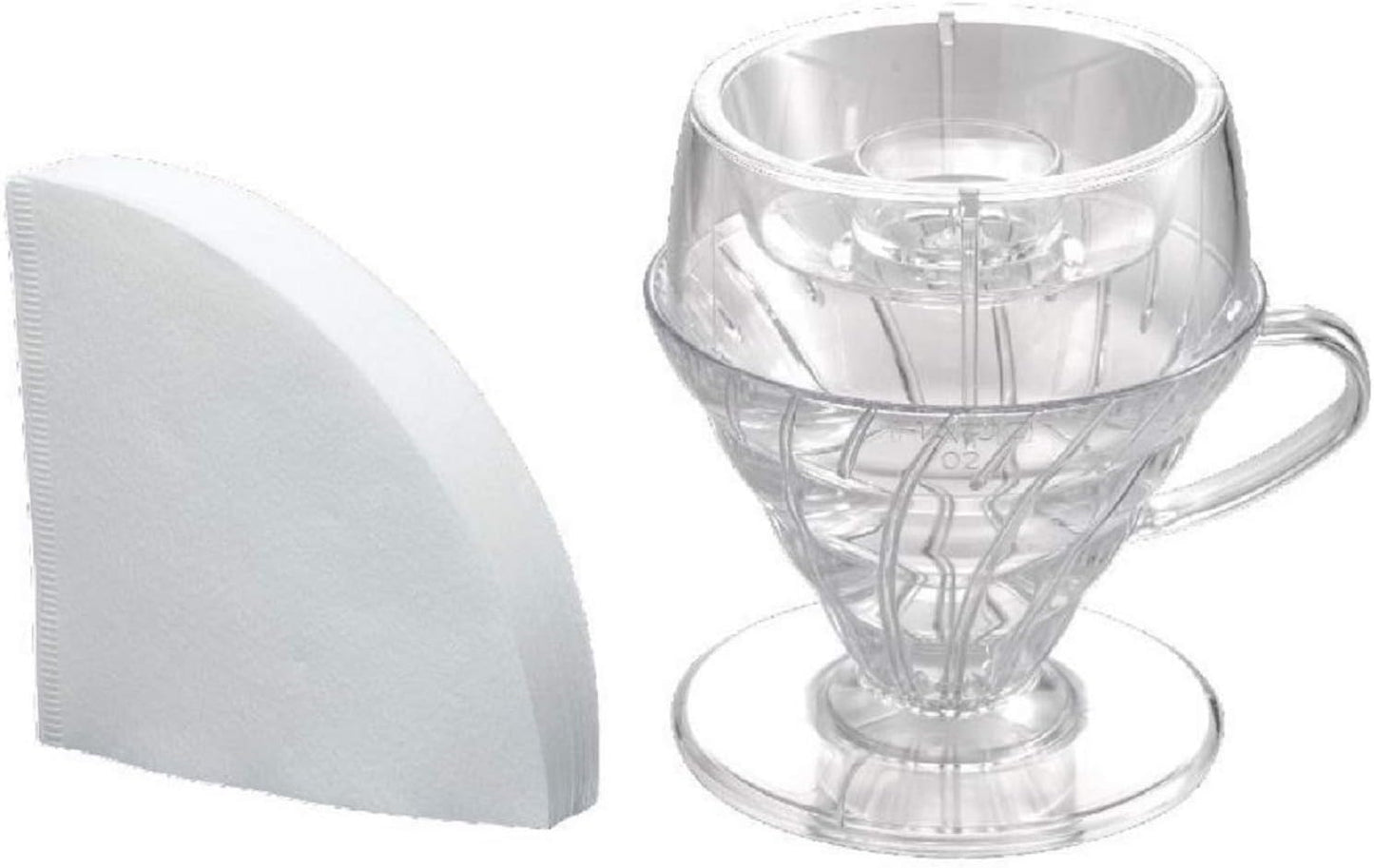Hario V60 Drip-Assist Set, Size 02, Clear
