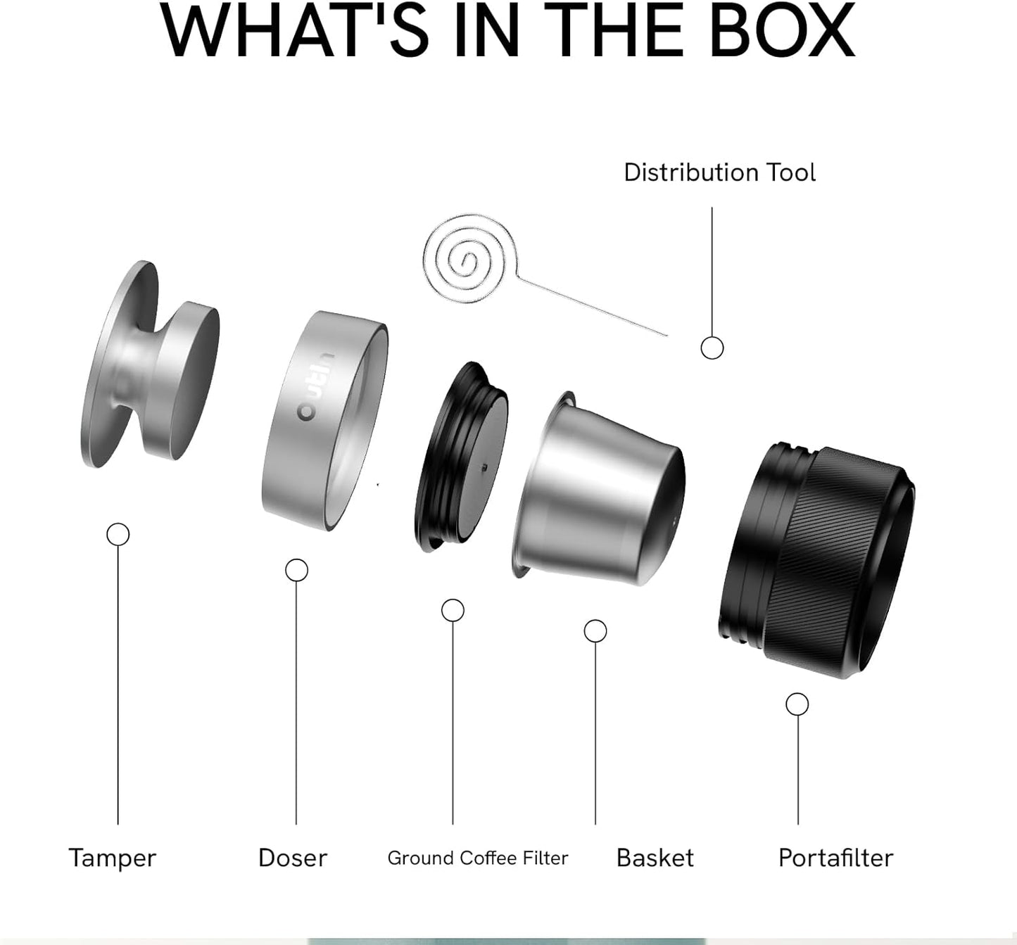 OutIn Nano Espresso Accessories Kit, Basket Plus, double shot