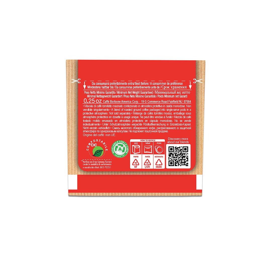 Caffe Borbone Espresso Paper Pods (50 Count) - Variety Pack, Single-Serve ESE Pods Roasted in Italy