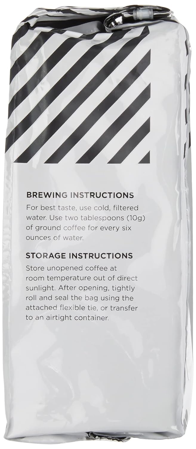 Amazon Fresh Decaf Colombia Ground Coffee, Medium Roast, 12 Ounce