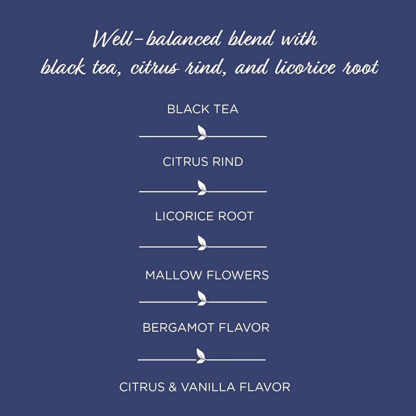 The Tea Spot Earl of Grey Black Tea with Citrus for Energy | Blend of Black Tea, Citrus Root, Mallow Flowers, Bergamot, Citrus and Vanilla Flavoring | 15 Tea Bags