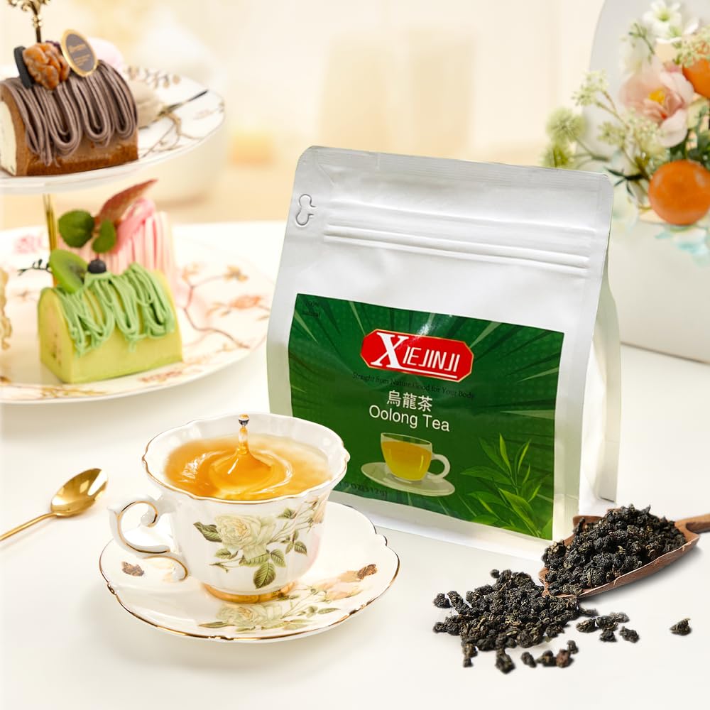 XIEJINJI Premium Oolong Tea, Loose Leaf 11 Ounce(312g), Gift a Teaspoon, High Mountain Tea, No Sugar & No Additives, Low-Caffeine