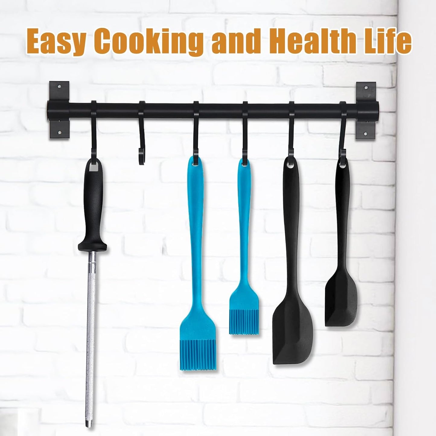 Silicone Basting Brush 2 Pcs Pastry Brush for Oil, BBQ, Grill, Sauce Baking Cooking, Dishwasher Safe (Blue)