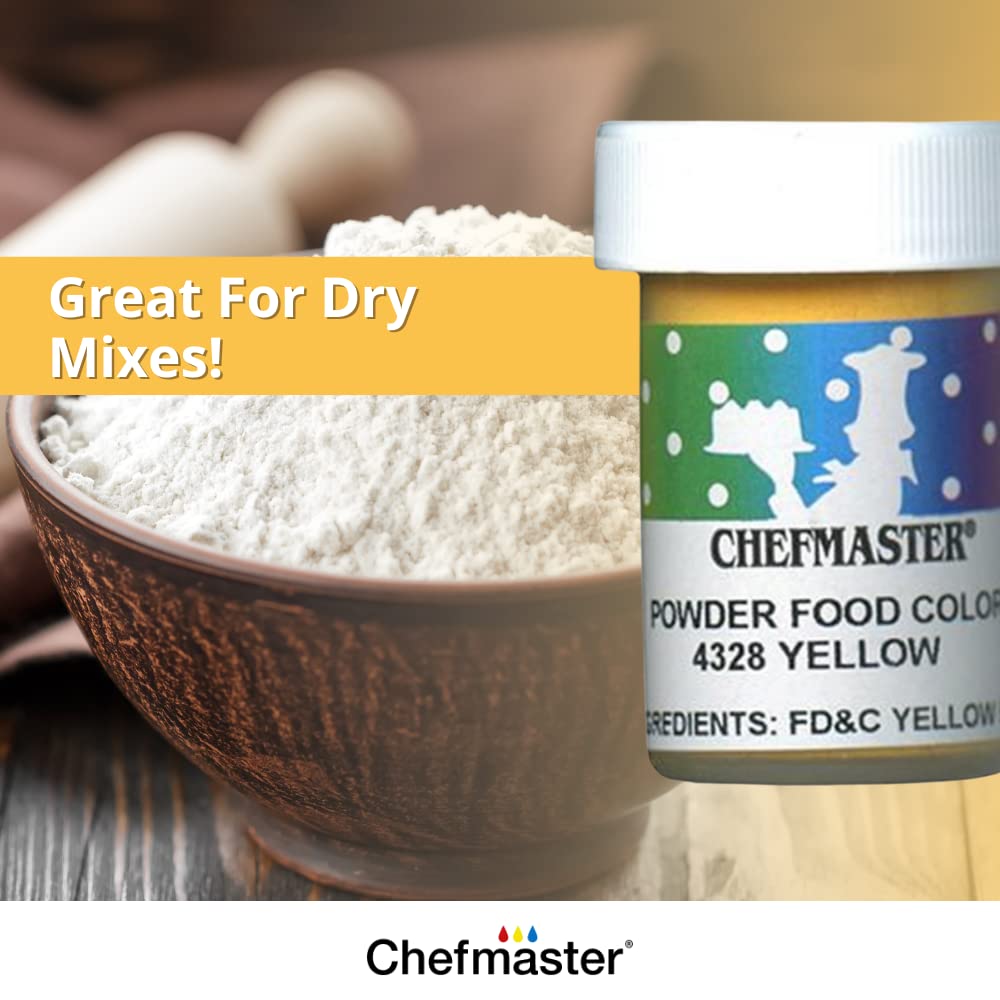 Chefmaster Blue Dry Powder Candy Color | Vibrant Shades | Chocolate, Macarons, Fondant | Decorating | Professional-Grade Dye | Easy-to-Use | Manufactured in USA | 3 grams