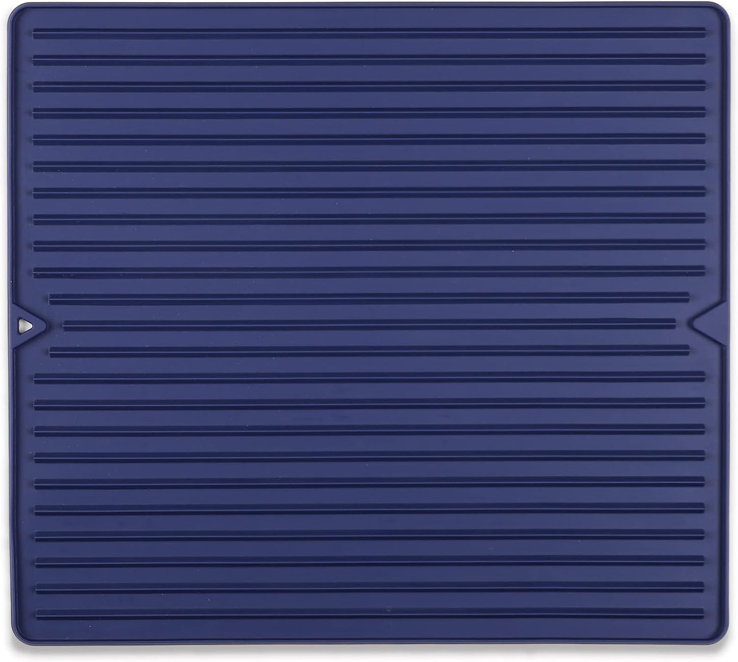 Dish Drying Mat, 16" x 18" Silicone Drying Mat for Kitchen Counter, Large & Thicker Silicone Dish Drying Pad with Raised Edges for Countertop, Multi-Purpose & Heat Resistant