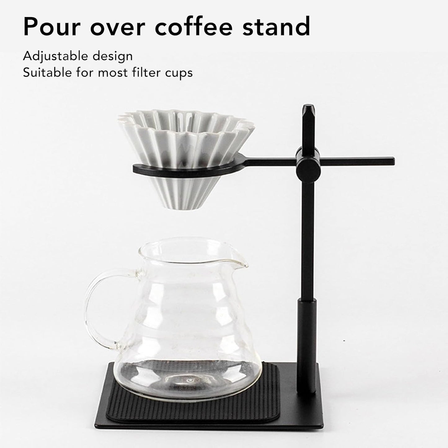 Pour Over Coffee Stand Set, Aluminum Alloy Pour Over Coffee Station Dripper Stand Coffee Dripper Stand Set for Home