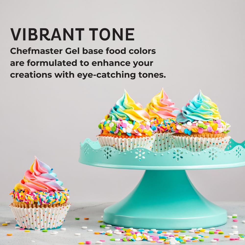 Chefmaster Rose Pink Gel Food Coloring | Vibrant Color | Professional-Grade Dye for Icing, Frosting, Fondant | Baking & Decorating | Fade-Resistant | Easy-to-Use | Made in USA | 20 oz