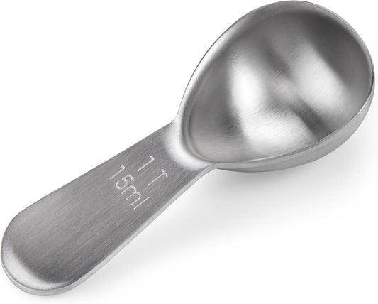 18/8 Stainless Steel Coffee Scoop, Doosu Heavy Duty Metal Tablespoon Measuring Spoon for Ground Coffee Tea Powder (1 tbsp/15 ml)