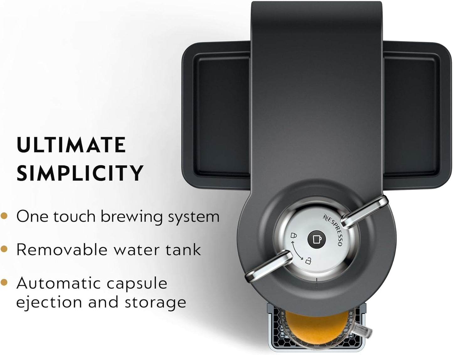 Nespresso Vertuo Coffee and Espresso Maker by De'Longhi, Graphite Metal