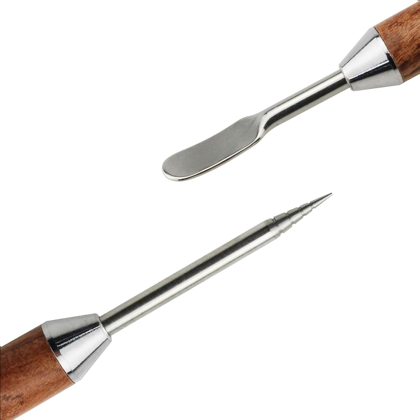 1 PCS Latte Art Pen Cinnamon Pen for Coffee,Barista Espresso Coffee Latte Art Tools Accessories for Coffee Bar Barista Make Creative Coffee Designs Decors,Stainless Steel Wood,LXLVOUEG