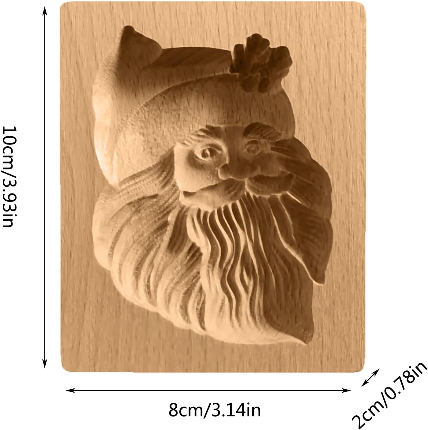 Wooden Cookie Biscuit Mold, 3D Baking Mold, Embossing Craft Decorating Baking Tool, Suitable for Halloween Thanksgiving Christmas Kitchen DIY (Xmas-A-3PCS)