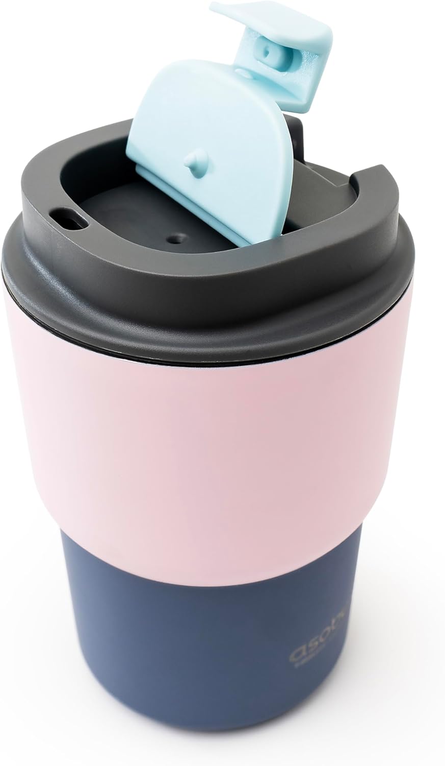 asobu Ultimate Stainless Steel Ceramic Inner Coating Coffee Mug with Double Walled Copper Lining Insulation, 12 Ounces (Pink)