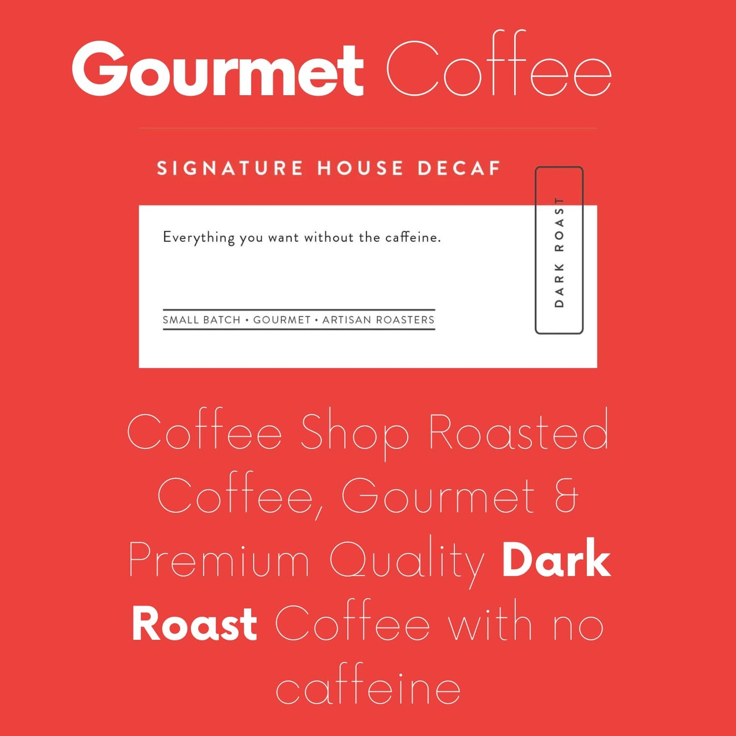 Sarasota Coffee Whole Bean Decaf | Dark Roast Gourmet Decaffeinated Coffee Beans | Low Acid, Mold Free, Specialty Grade Bulk Beans | 5lb (80 oz)