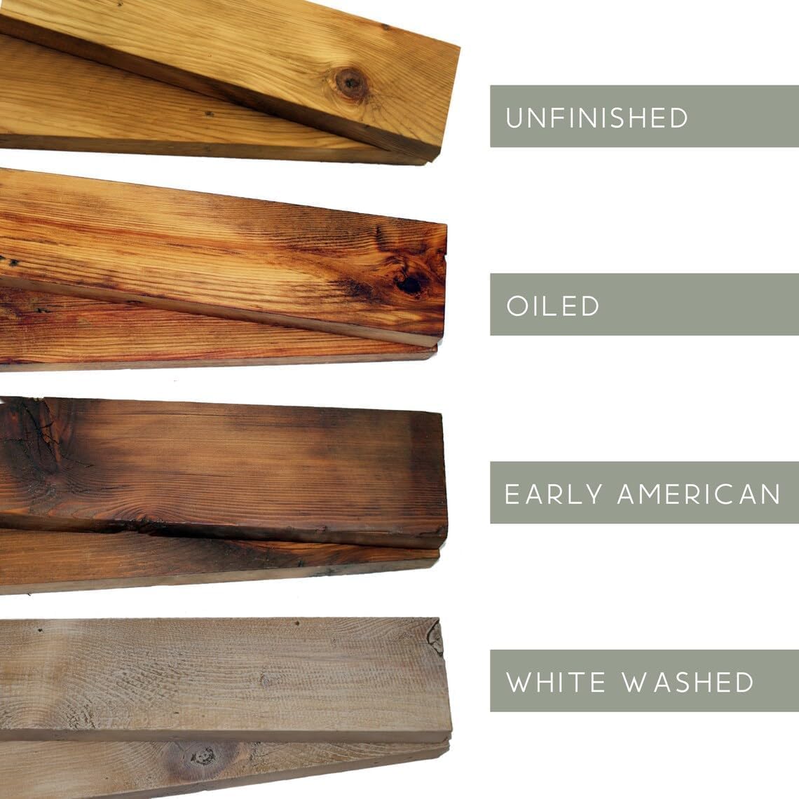 Modern Timber Craft Reclaimed Wood Fireplace Mantel Shelf | Solid Rustic American Barnwood with Steel Floating Shelf Brackets | 2.75" Thickness | 42" L x 5" D, Unfinished, Planed and Sanded