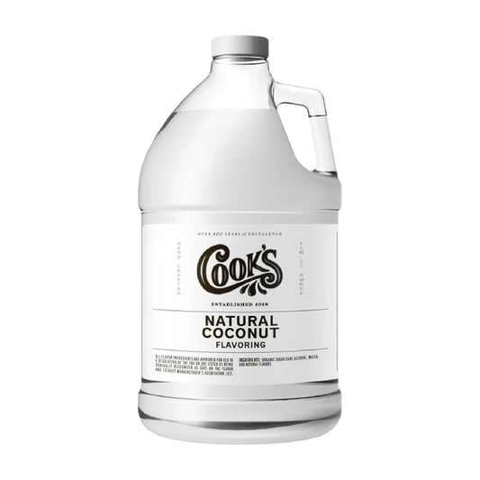 Cook's, Coconut Flavoring for Cakes, Cookies, Pastries, Ice Creams, Smoothies, 128 Ounces (1 Gallon)