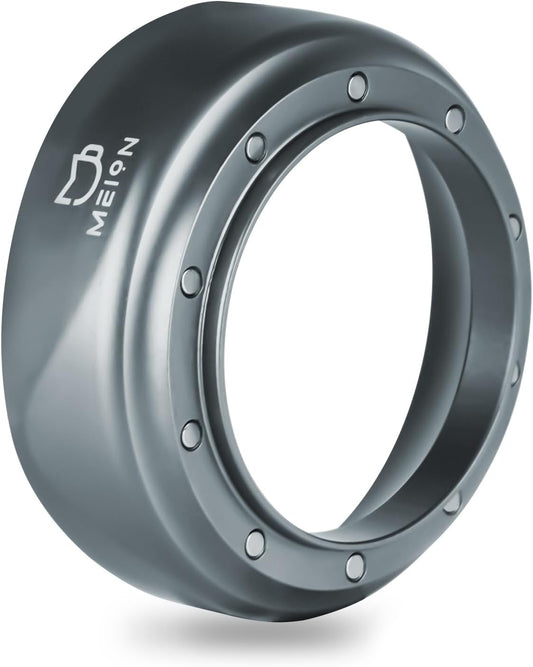 MEION 54mm Dosing Funnel for Breville Portafilters, Magnetic Espresso Dosing Funnel Coffee Funnel, Espresso Tools Espresso Accessories (54mm, Silver)