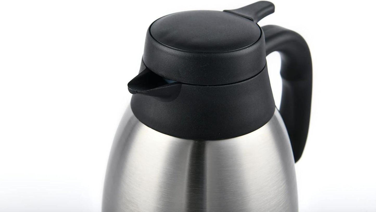 Heritage66 Thermal Coffee Carafe -Triple Wall Vacuum insulated Flask- keeping Beverages Hot for 12 hours /24 hours cold Tea, Water, and Coffee Dispenser (1.5 Liter/50 Oz)