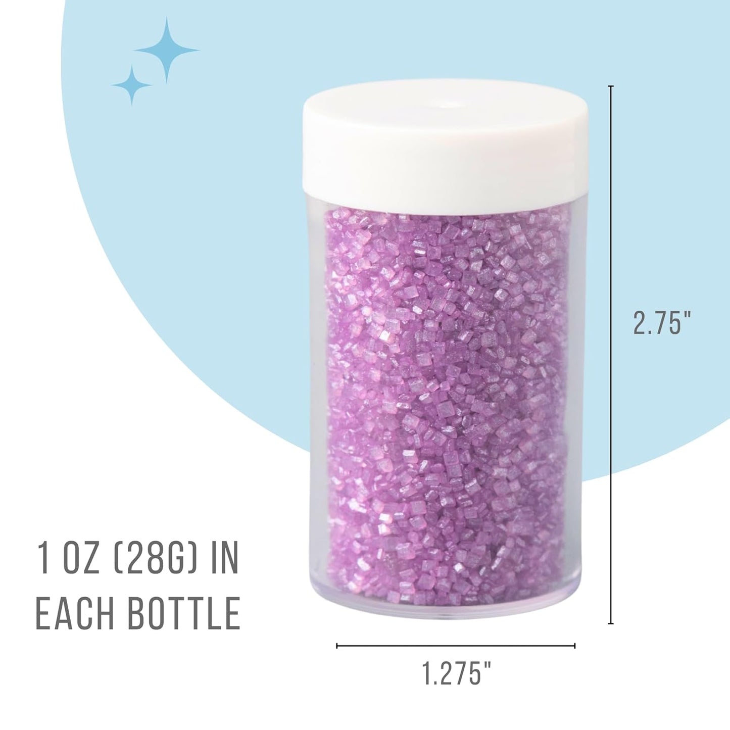 Sweets Indeed Halloween Sugar Sprinkles 4-Pack – 4.52 oz Spooky Sugar Set | White, Orange, Black & Purple Decorating Sugars | Edible Baking Decorations for Cookies, Cupcakes & Cakes