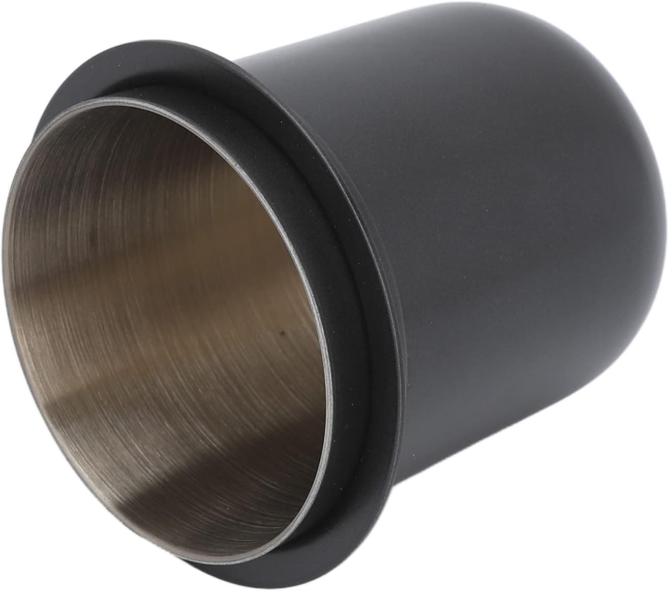 Espresso Dosing Cup Sturdy Stainless Steel Coffee Making Dosing Cup, 150ml 58mm Universal Inverted Coffee Powder Cup for Coffee Machine, 2.7x2.3x2.9in Espresso Cup Release Hand Kit (Silver) (Green)