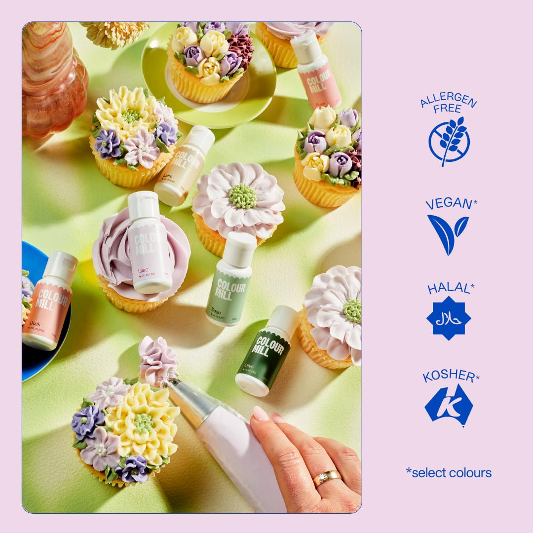 Colour Mill Oil-Based Food Coloring, 20 Milliliters Forest