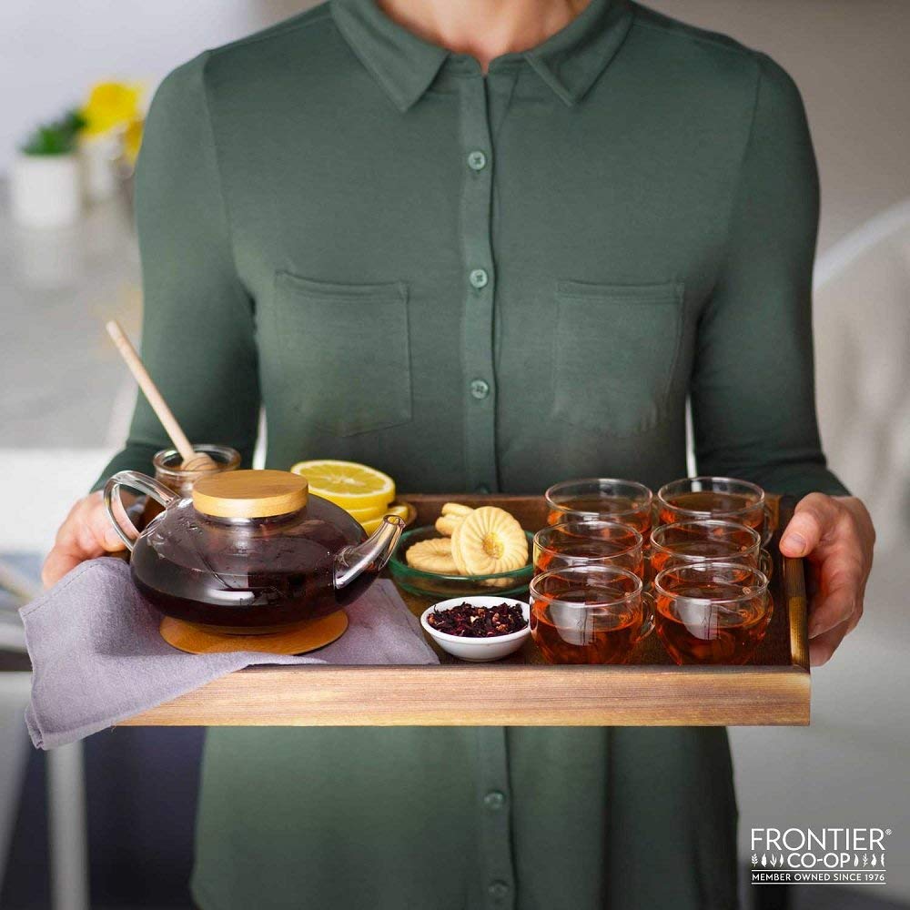 Frontier Co-op English Breakfast Black Tea, 1-Pound Bulk, Full, Robust, Malty Flavor, Kosher, Organic, Non ETO