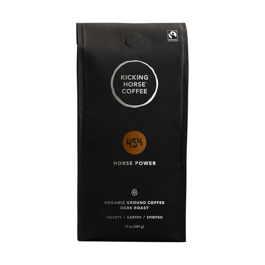 Kicking Horse Coffee 454 Horse Power Ground Coffee, 10 Ounce