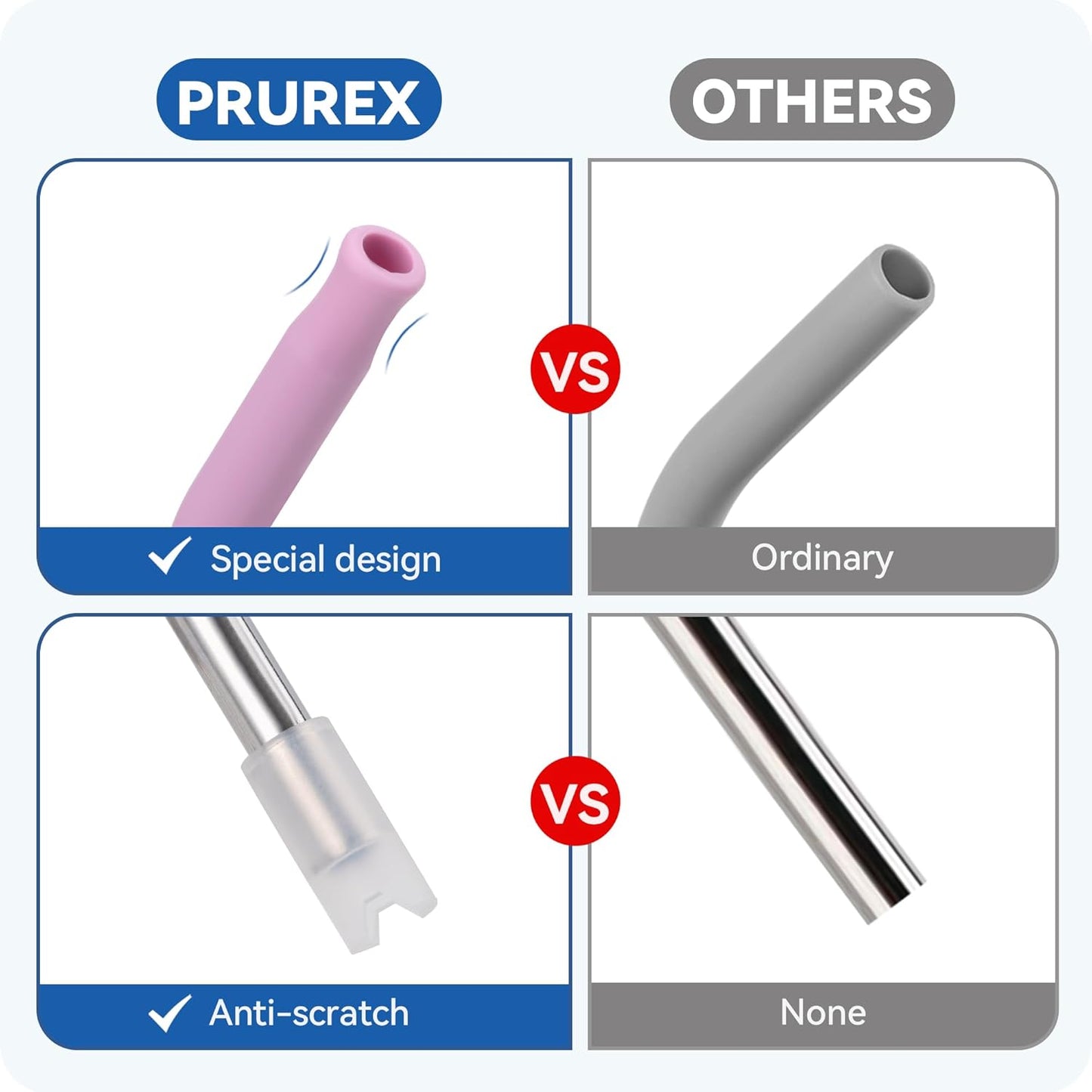 Reusable Stainless Steel Straws with Silicone Tip for Stanley 30oz, Metal Drinking Straws for 30oz Tumbler,3 Bent Tubes & 6 Tips& 1 Cleanr Brush (Vivid Violet)