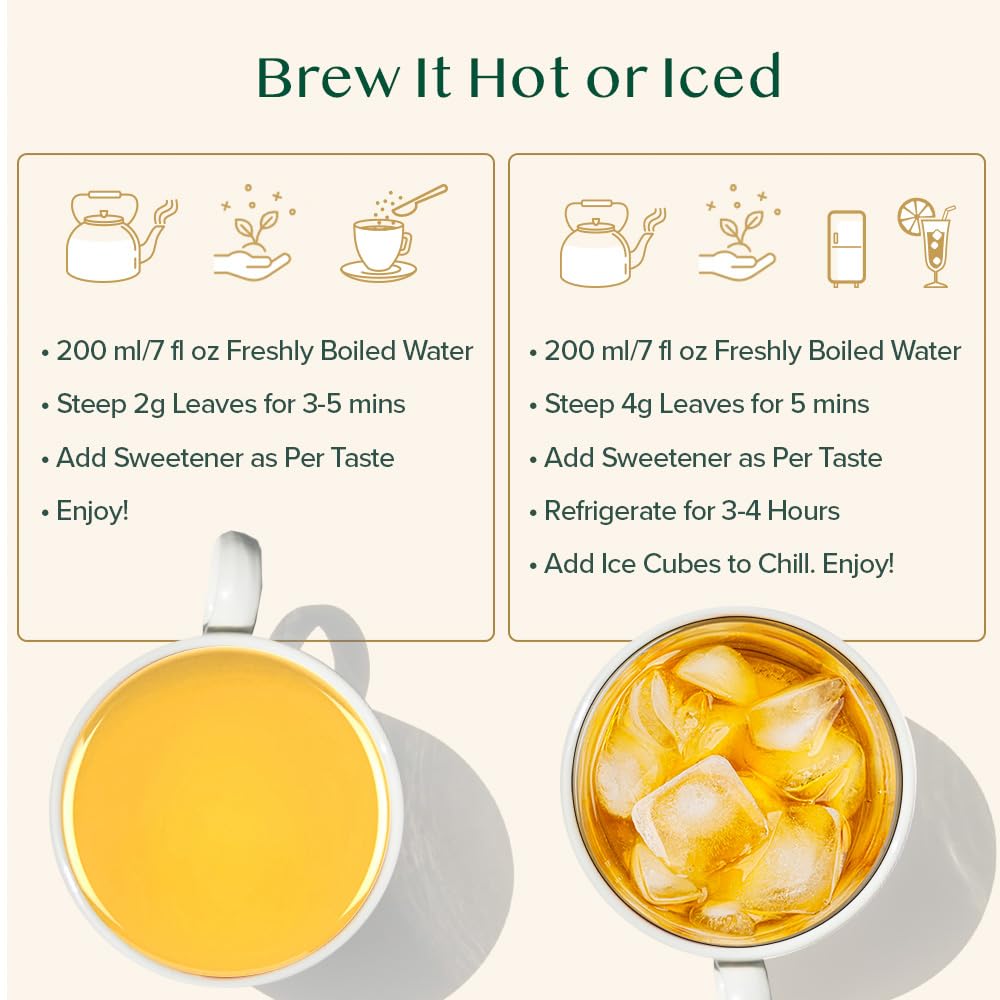 VAHDAM, Turmeric Saffron Herbal Tea Loose Leaf 100g (50 Cups, 3.5oz) Blend Of Turmeric Tea, Saffron Tea & Fresh Spices | Whole Loose-Leaf Tisane | Vacuum Sealed for Freshness