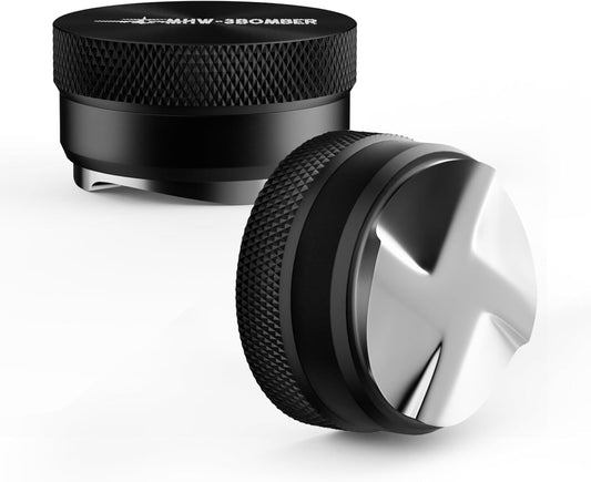 MHW-3BOMBER 58mm Espresso Distributor, Height Adjustable Espresso Distribution Tool, Coffee Distributor with Non-slip Pattern, 58.35mm Espresso Leveler for 58mm/58.3mm/58.5mm Portafilter,T5248L4-OS