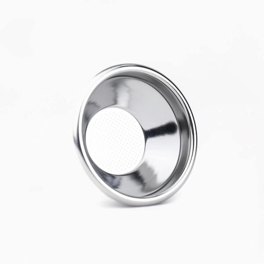 Crema Coffee Products 54mm Filter Basket | Single Shot Non-Pressurized Stainless Steel Basket | Compatible with Breville 54mm Portafilters | Precise Tapered Profile for Consistent Espresso Shots