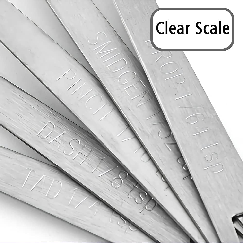 3PCS 1/4 Teaspoon(1/4tsp, 1.25 ml, Tad) Single Tiny Measuring Spoon, Small Individual Stainless Steel Measure Spoons Only