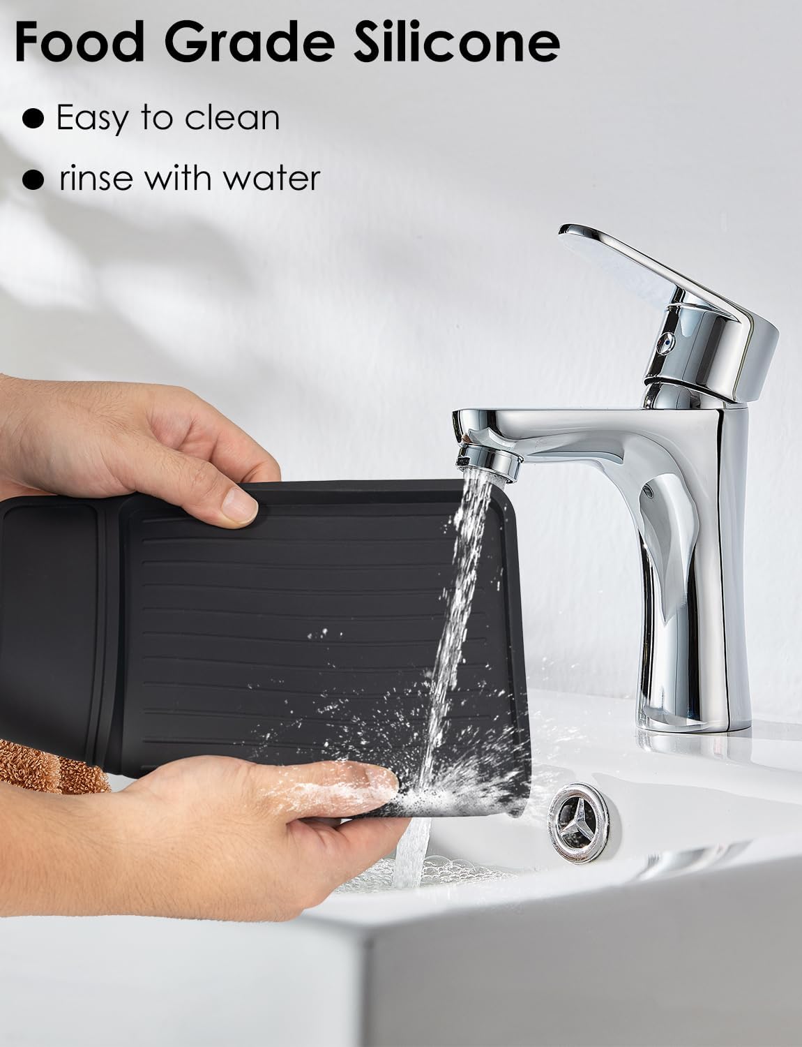 Tamping Mat compatible with Breville 870/880, Silicone Top Cover for Espresso Machines - Non-Slip, Scratch Proof Coffee Accessories (11"x9.25", Black)