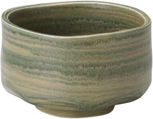 Japanese Traditional Handcrafted Matcha Chawan Tea Bowl Cup Ceremony Tableware Pottery (Fukamidori)