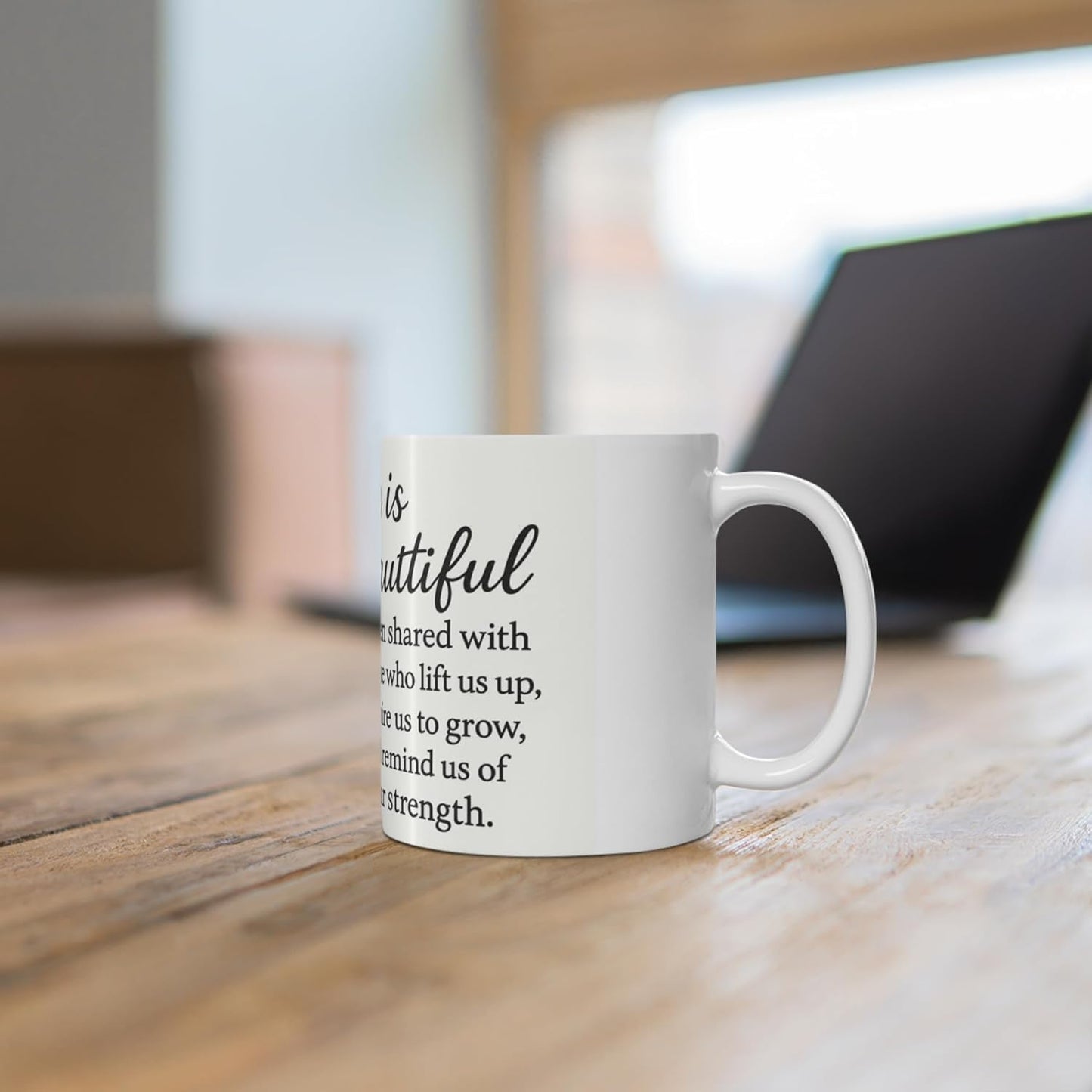 11 OZ Novelty Coffee Mugs - Christmas Gift (Inspirational Floral)