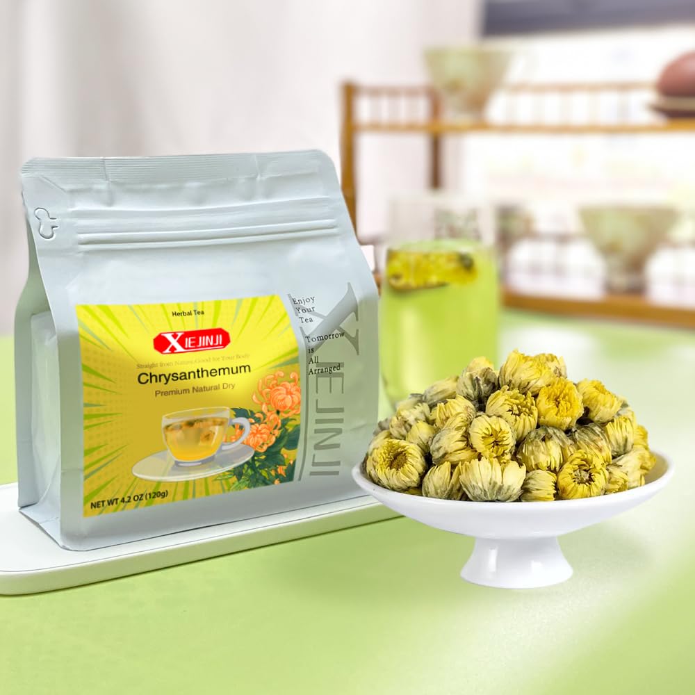 Chrysanthemum Tea - 100% Pure Premium Natural Dried Fetal Chrysanthemum(4.2oz/120g), Caffeine-Free, Non-GMO