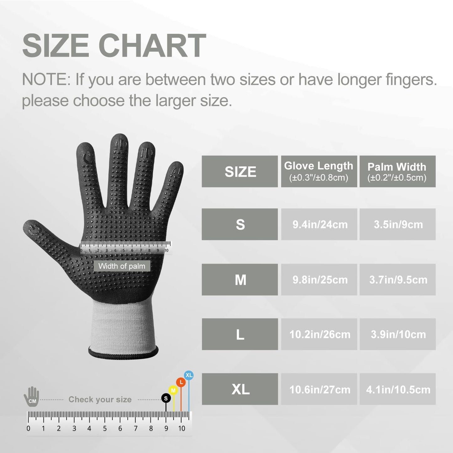 PROMEDIX P Nitrile Coated Work Gloves,MicroFoam Safety Work Gloves Men,Seamless Knit Nylon&spandex Gloves with Grip