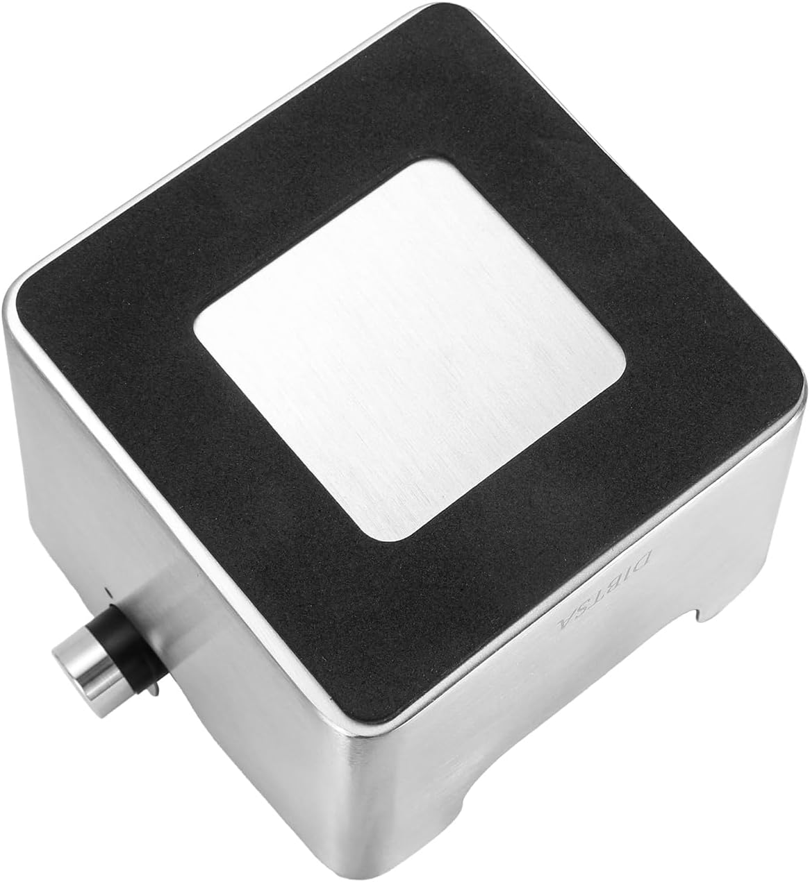 Knock Box Espresso, Stainless Steel Knock Box for Coffee Grounds, with Removable Rubber Bar and Anti-slip Pad, Large, Silver