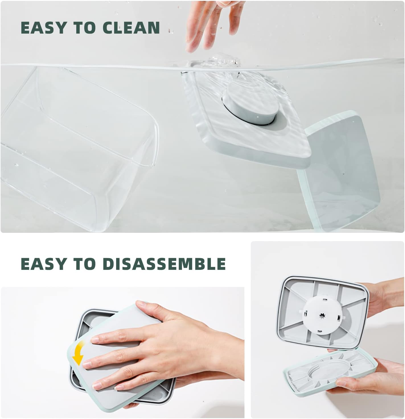 Pop Top Food Storage Containers, 3-Piece Pantry Containers with Lids Airtight, BPA Free Pop Containers for Food Storage, 2 * 1.3Qt+2.9Qt