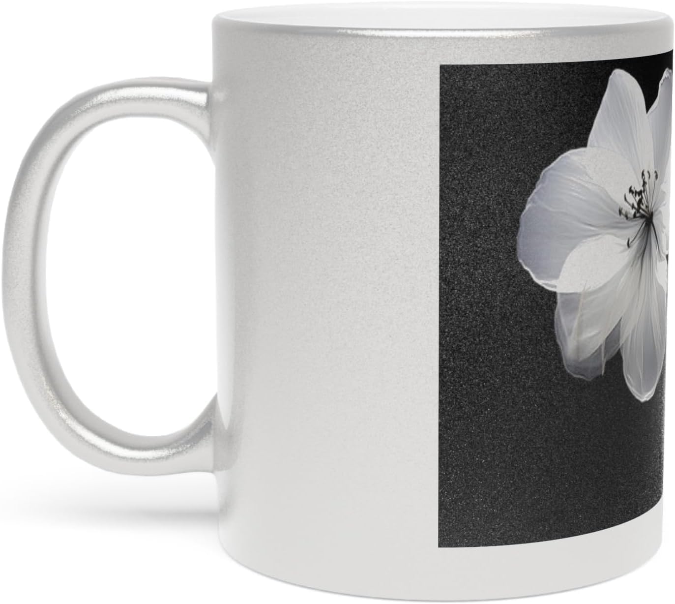 11 OZ Novelty Coffee Mugs - Christmas Gift (Metallic Floral Mug)