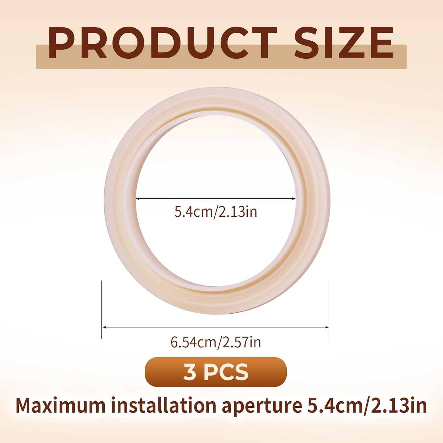 3 Pcs 54mm Silicone Steam Ring, No BPA Silicone Gasket Replacement Compatible with Barista 878/870/860/880/810/840/450/500 and Sage 880/878/875/870/810/500, for Espresso Machine Repair and Upgrade