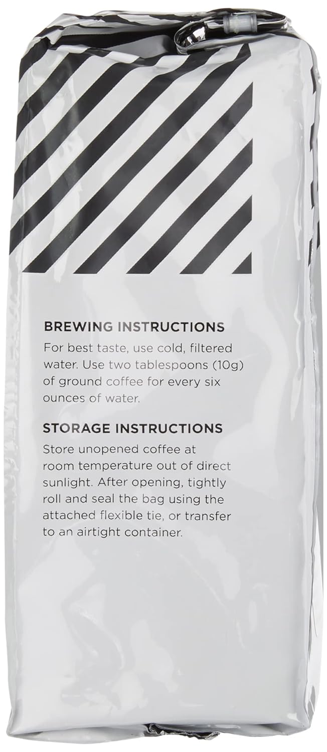 Amazon Fresh Decaf Colombia Ground Coffee, Medium Roast, 12 Ounce (Pack of 3)